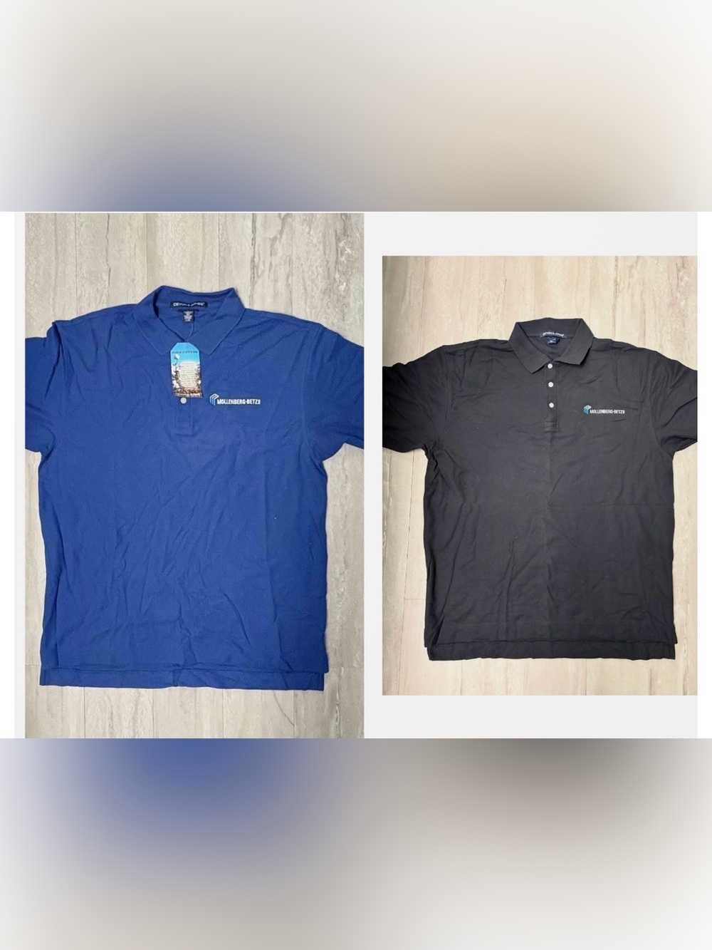 Set Of 2 Devon & Jones D100 Men's Pima Piqué Short-Sleeve Polos w/ Co. Logo. NWT